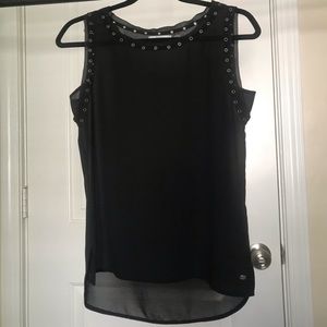 Black Dex Polyester Black Tank XS